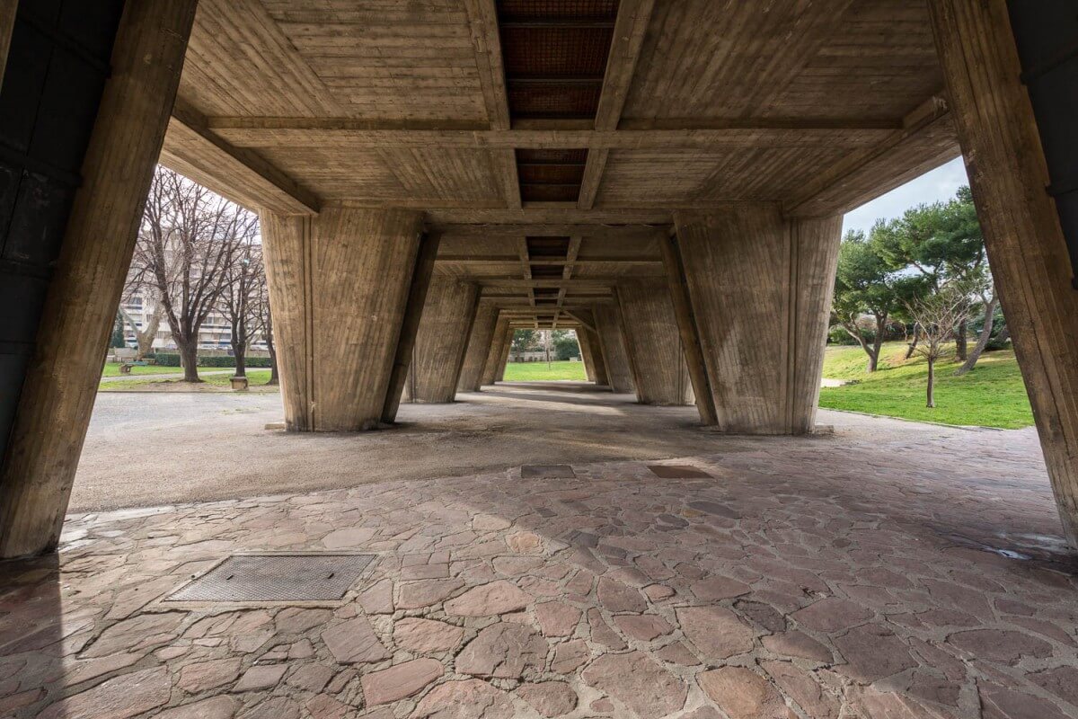 Visite de l'unité d'habitation de Marseille Le Corbusier avec Jacques Sbriglio