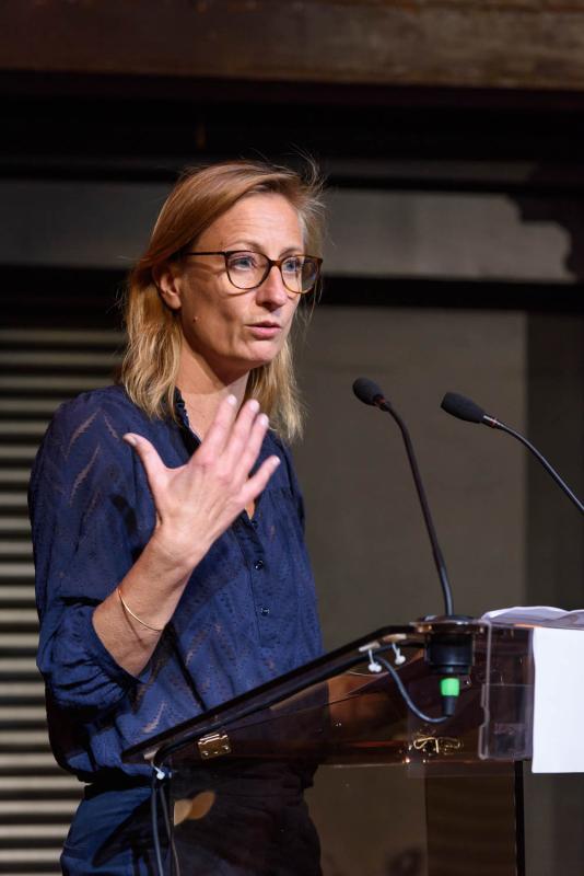 Table ronde de lancement du 4e Trophée béton Pro, le 5 octobre 2023 à la Maison de l'architecture Île-de-France à Paris - Photo : Écliptique / Laurent Thion